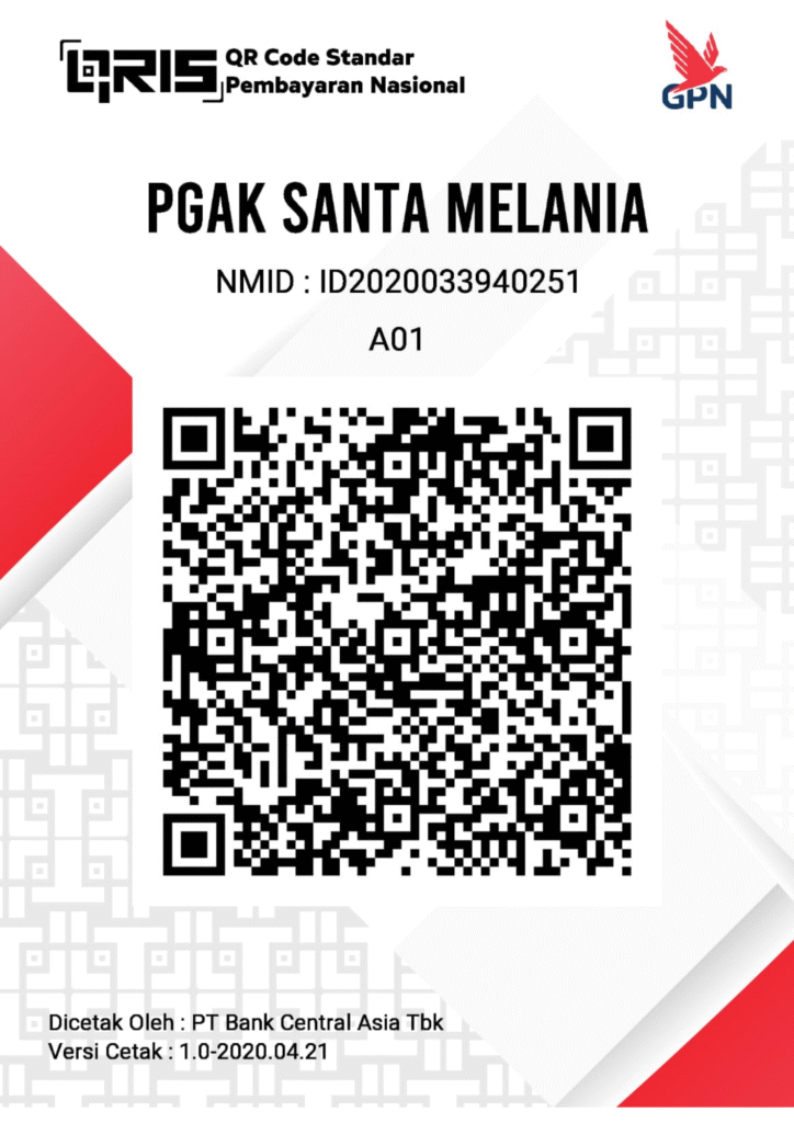 QRIS PGAK Santa Melania